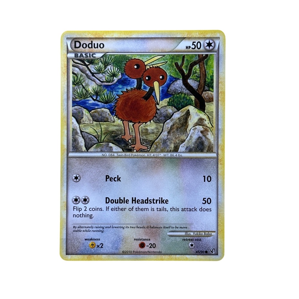 Doduo‎ 45/90 HeartGold SoulSilver Pokemon Card Common TCG MP/LP